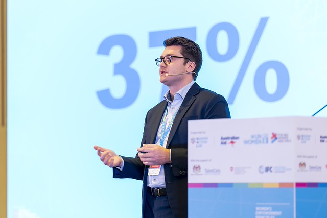 Wilcock Presenting at UN WEPs Forum