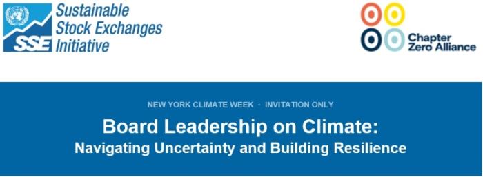 Board Leadership on Climate: Navigating Uncertainty and Building Resilience