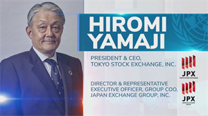 Hiromi Yamaji, President & CEO of Tokyo Stock Exchange