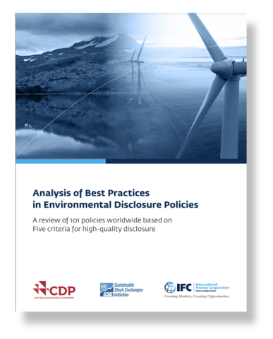 IFC, CDP, SSE launch new report on environmental disclosure policies