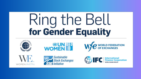 Over 100 exchanges worldwide 'Ring the Bell for Gender Equality 2021' in recognition of the International Women's Day 2021