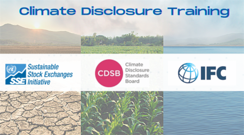 UN SSE, CDSB & IFC to provide free climate disclosure training to exchanges and their issuers