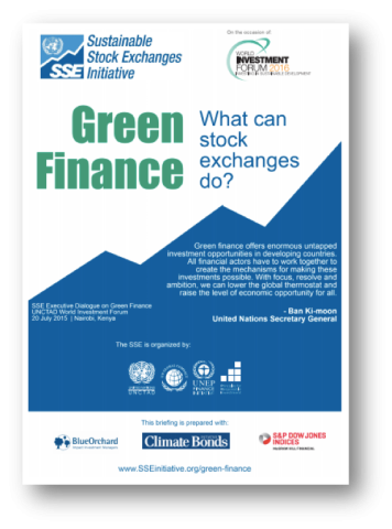 SSE Policy Brief on Green Finance