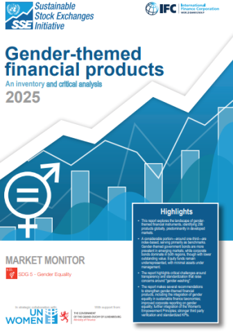 Gender-themed financial products report cover