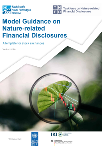 Model Guidance on Nature-related Financial Disclosures Cover 