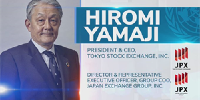 Hiromi Yamaji, President & CEO of Tokyo Stock Exchange