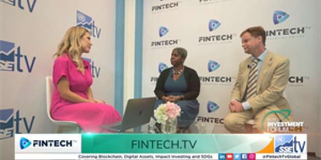 Martine Valcin, the Global Manager at the International Finance Corporation (IFC), and Anthony Miller, Chief Coordinator, UN Sustainable Stock Exchanges